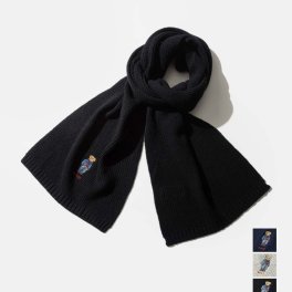 ポロ ラルフ ローレン POLO RALPH LAUREN solid denim bear scarf ソリッド デニム ベア スカーフ PC1464 マフラー メンズ ポロベア ファッション小物