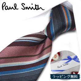 ポールスミス ネクタイ Paul Smith PS13 ストライプ パープルピンク/グレー系マルチストライプ 8cm幅 【ポールスミスネクタイ・ネクタイブランド・ブランドネクタイ・ブランドギフト・プレゼント】【20代・30代・40代・おしゃれ】