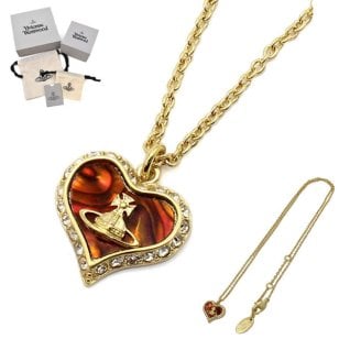 ヴィヴィアンウエストウッド VIVIENNE WESTWOOD ネックレス 63020103-02RA24 PETRA PENDANT ハート ペンダント ゴールド