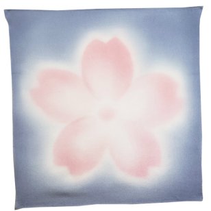 正絹縮緬友禅風呂敷　桜　二巾（約68cm巾）