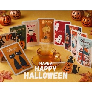 【期間限定】ハロウィン手みやげ紅茶 ティーバッグ2包入 ギフト