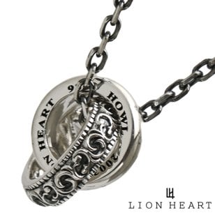 【クリーナープレゼント】ライオンハート LH HOWL ゴーティー ダブル リング ネックレス LION HEART メンズ シルバー925製 1NE244A0SV ホワイトデー バレンタインデー クリスマス 結婚記念日 還暦祝い 入学 卒業 入社祝い 退職 プレゼント ギフト 贈り物 恋人 夫婦 母の日 父の日 