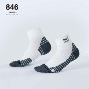 【正規品】846YAJIRO Grip Hold Socks Middle ソックス 靴下  アスリート リカバリー ゴルフ バスケ ランニング 　