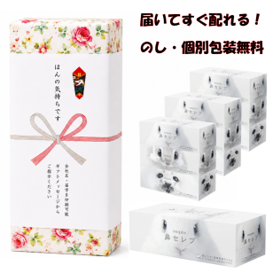 【送料込】粗品 引っ越し挨拶 10箱セット ネピア 鼻セレブ ティッシュ 200組 400枚 個包装 のし対応 景品 ノベルティ 記念品 御挨拶 御礼 内祝 記念品 大量注文OK あす楽 保湿 ティッシュペーパー 詰め合わせ 新築 地鎮祭 ギフト 喜箱 kibaco
