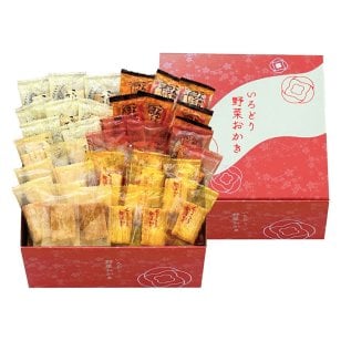 いろどり野菜おかき  ／あられ・おかき せんべい・米菓 スイーツ・お菓子 食品 敬老の日 プレゼント ギフト お彼岸 お供え 秋 2026 送料無料 ギフト プレゼント プチギフト 内祝い 快気祝い 出産祝い 結婚祝い 引出物 新築祝い お返し