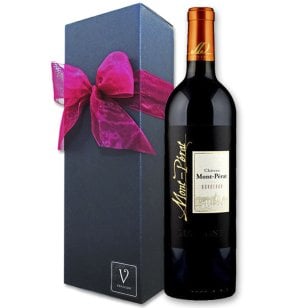 ワイン ギフト プレゼント ワインギフト【赤ワイン シャトー・モンペラ ルージュ 750ml 1本/リボン化粧箱包装】御祝い 御礼 プレゼント 結婚 内祝い お返し メッセージカード