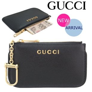 【希少モデル】グッチ GUCCI コインケース 小銭入れ カードケース レディース メンズ キーフック付き 黒/ブラック 790102 ブランド  ギフト プレゼント【送料無料】