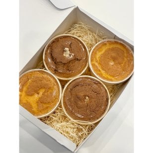 シフォンカップ”プレーン”＆”紅茶”2個ずつ計４個SET カップケーキ