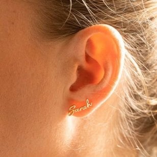 【名入れ】【オリジナル デザイン ピアス】オーダーメイド ゴールド シルバー ピンクゴールド ファッションアクセサリー ピアス
