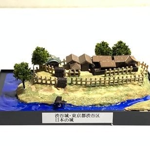 日本の城　渋谷城・東京都渋谷区　城コレ ケース付き  お城のジオラマ模型 プラモデル インテリア 雑貨 プレゼント 置物 お祝い おみやげ 和風 飾り リビング 玄関 オブジェ おしゃれ コレクション ミニチュア 小物【送料無料(一部地域除く)】