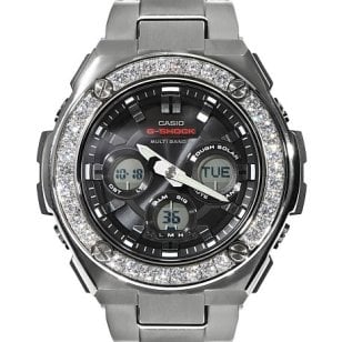 G-SHOCK Gスチール GST ｗ310 大粒CZダイヤ（キュービックジルコニア）ミドルサイズ G-Steel メタルバンド