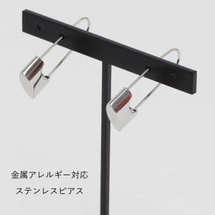 金属アレルギー対応 ステンレスピアス アレルギーフリー ピアス 個性的 安全ピン インダストリアル イヤーロブ ボディピアス メンズ レディース 送料無料 P1310