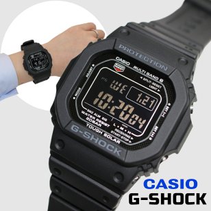 【レビューで延長保証 11年】カシオ CASIO G-SHOCK G-ショック 電波ソーラー GW-M5610U-1B DIGITAL 5600 SERIES ブラック メンズ デジタル 腕時計 ギフト プレゼント【海外正規品】送料無料