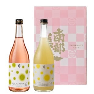 「南部美人」糖類無添加 梅酒・ゆずレモン酒 720ml 2本セット