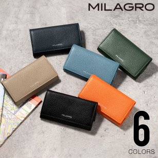 MILAGRO シュリンクレザー・4連シンプルキーケース