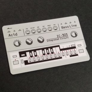 IC-303 Acid ICカードステッカー　Bass line