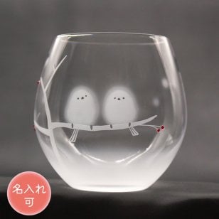 【シマエナガのほわほわタンブラー】★名入れ加工対応（有料）