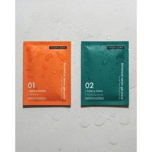 ボタニカルセラムジェルパック 01.Moist&Soothe×6枚/02.Pure & Cool×6枚 フェイスパック  フェイスパック 洗顔料 スキンケアセット
