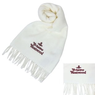 ヴィヴィアンウエストウッド マフラー Vivienne Westwood W00Q7-A401 ホワイト レディース メンズ マフラー