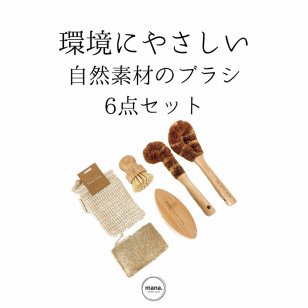 エコブラシ 6点 セット おしゃれ ギフト ブラシ クリーニングブラシ