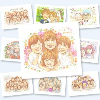 記念日のギフトに、似顔絵ギフトのサプライズを贈りませんか。相談しながら作れる、あたたかな似顔絵ギフトです。 感謝 ギフト 似顔絵 名入れ 贈り物 手描き プレゼント 記念日 お祝い 感謝 記念 誕生日 両親 家族 おばあちゃん おじいちゃん お父さん 下書き確認 修正無料 名入れ サプライズ 実績多数 親孝行 そっくり 一生もの 家族 感謝 長寿祝い ブライダルギフト オリジナル 引っ越し