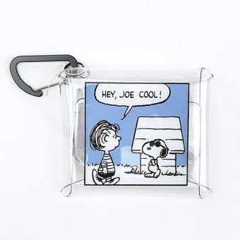 スヌーピー コミック クリアマルチケース(SS) (ブルー) SNOOPY