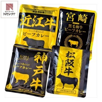 ご当地カレーセット 4人前 ビーフカレー レトルトカレー 和牛カレー【北海道・沖縄県・離島 配送不可】