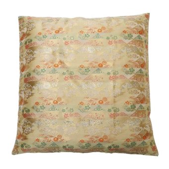 金襴御前(仏前)座布団カバー 『京菊(きょうぎく)カバー』 約57×62cm(銘仙判55×59cm用) 法事やお盆に 日本製御前座布団カバー ポリエステル 御前ざぶとん 仏前座布団 法事座布団 和室座布団 座ぶとん フロアクッション 和室クッション 寝具