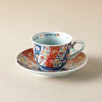 波佐見焼 友禅桜絵 珈琲碗皿 009-223M  内祝 内祝い お祝 御祝 記念品 出産内祝い プレゼント 快気祝い 粗供養 引出物