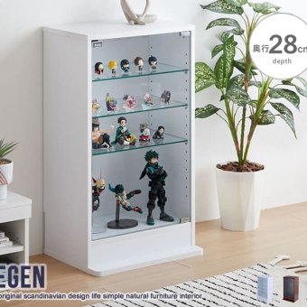 ラック 高さ80cm以上 コレクションケース コレクション コレクションボード フィギュア ケース 棚 ディスプレイ ガラス棚 壁面収納 大型 グランディック北欧 ブラウン ホワイト ブ 新生活
