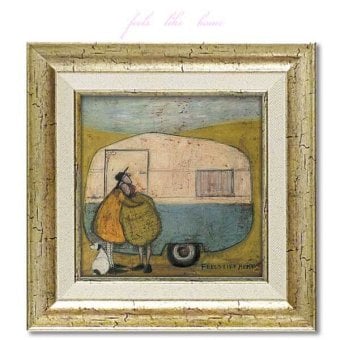 サムトフト 我が家のように2 ST-04049 アートフレーム 絵 絵画 車 犬 イヌ 恋人 夫婦 sam toft