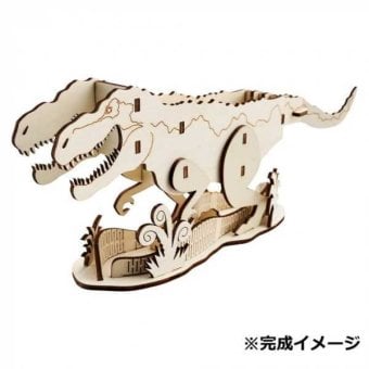 ペンスタンド ティラノサウルス 木製 組立式 恐竜 置物 デスク 収納 おしゃれ 文房具入れ 男の子 子供 大人 プレゼント ギフト 雑貨 インテリア 卓上 小物入れ セトクラフト