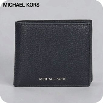 マイケルコース 二つ折り財布 二折財布 コンパクト メンズ ブランド MICHAEL KORS クーパー ロゴ ワンポイント 無地 36T4LCOF3L-BK BLACK 黒