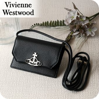 ヴィヴィアン ウエストウッド カードケース コンパクト レディース ブランド Vivienne Westwood ロゴ 5112001BU L001J N401 BLACK ビビアン