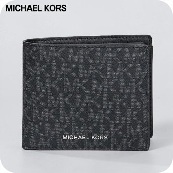 マイケルコース 二つ折り財布 二折財布 コンパクト メンズ アウトレットブランド MICHAEL KORS クーパー 36U9LCRF3B-BK BLACK