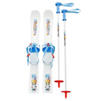 スキー キッズスキー パンダスキー 70cmキッズ ジュニア   キッズ 4～6歳 ブルー 子供 こども 雪 初心者 はじめ スキーセット ストック