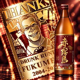 「海賊風似顔絵名入れ彫刻」【芋焼酎】赤霧島　900ml　海賊風　漫画　アニメ　キャラクター 名入れ プレゼント ギフト 還暦祝い 彫刻  誕生日 お祝 結婚 贈り物 結婚祝い 入学祝い 卒業祝い   新築祝い 開店祝い　結婚記念日 