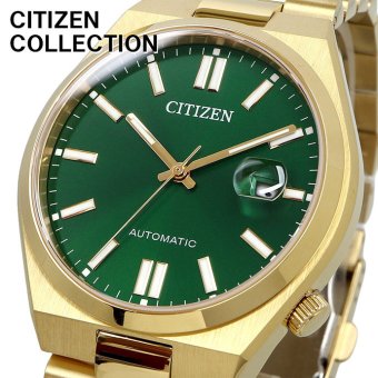 CITIZEN 腕時計 シチズン 時計 ウォッチ シチズン コレクション TSUYOSA Collection ツヨサ コレクション 自動巻き メカニカル グリーン ゴールド メンズ NJ0152-51X [並行輸入品]