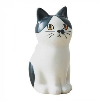 フラワースタンド ペン立て 仔猫 ハチワレ 磁器製 置物 インテリア雑貨 おしゃれ かわいい デスク周り 卓上収納 小物入れ 癒しグッズ ギフト プレゼント セトクラフト