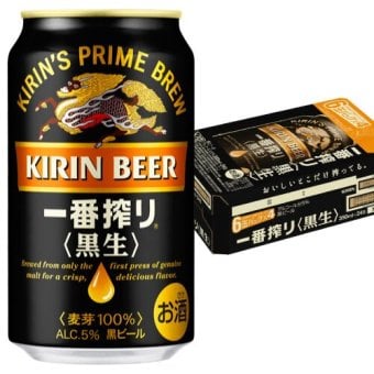 キリン 一番搾り 黒生《ブラック》 ビール 350ml 24本（1ケース）誕生日プレゼント お歳暮 お供え 麒麟 出産 お祝い 内祝い お返し 送料無料◎【包装済】
