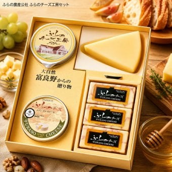 メーカー直送 ふらの農産公社 ふらのチーズ工房セット1 26-6020-31 贈答品 自宅用 プレゼント 人気  お誕生日 富良野の牧場で育った乳牛から取れた生乳を使用。職人が手間暇かけて手作りしたこだわりのチーズとバターのセット お中元 お歳暮