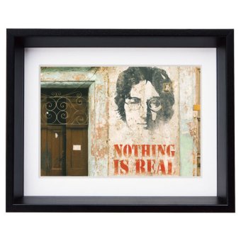 アートフレーム バンクシー ナッシングイズリアル Sサイズ BK-01608  Banksy 絵画 絵 ストリート 壁画 ステンシルアート