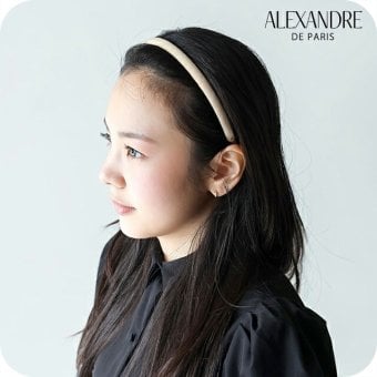 アレクサンドル ドゥ パリ カチューシャ レディース ブランド ALEXANDRE DE PARIS マシェールジャンヌ THB-20148-10-S ベージュ ヘアアクセサリー