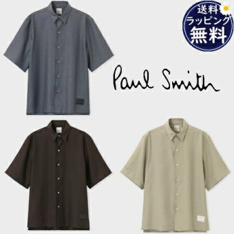 【無料ラッピング】 ポールスミス Paul Smith シャツ Cropped Logo ソリッド 半袖シャツ カジュアルシャツブランド 正規品 新品 ギフト プレゼント 人気 おすすめ 誕生日 記念日 クリスマス 送料無料 psm522389