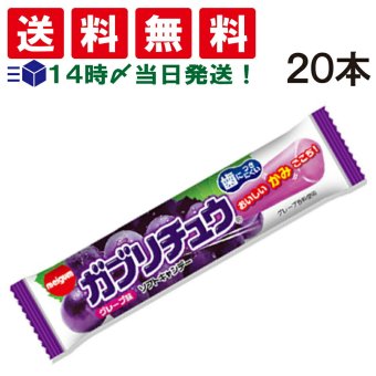 【 送料無料 】 明治 ガブリチュウ グレープ 20本 まとめ買い