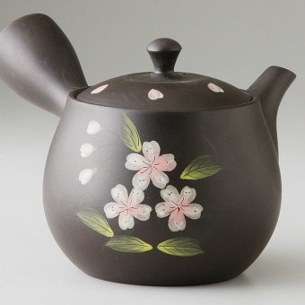 黒泥桜急須 陶器 常滑焼 やきものの里から、暮らしを贈ります。　ギフト 食器 セット テーブルウェア