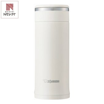 象印 ステンレスマグ 360ml ペールホワイト マグボトル 広口 水筒 分解式せん 保温保冷 食洗機対応【北海道・沖縄県・離島 配送不可】
