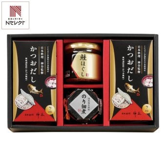 日本料理 神谷 監修 海の恵 詰合せ ギフトセット 3種 計4点入 だし 佃煮 鮭ほぐし 詰め合わせ【北海道・沖縄県・離島 配送不可】