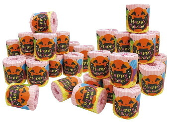 サイコロ出た目の数だけプレゼントハロウィントイレットペーパー（約30人用）  6953 景品 記念品 粗品 ノベルティ 名入れ 御挨拶 ご挨拶