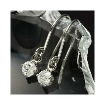 ダイヤモンドピアス プラチナ PT900 フックピアス レディース ジュエリー アクセサリー 揺れる 宝石 天然石 記念日 誕生日 ギフト プレゼント